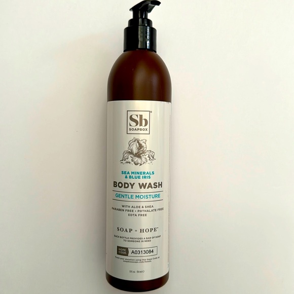 Soapbox Sea Minerals Blue Iris Renew and Replenish Gentle Moisture Body Wash new - Picture 1 of 5
